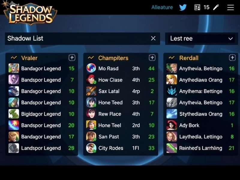 RAID Shadow Legends 2024 Champion Tier List Visual Infographic