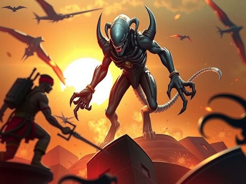 Xenomorph King champion full art and stats RAID Shadow Legends