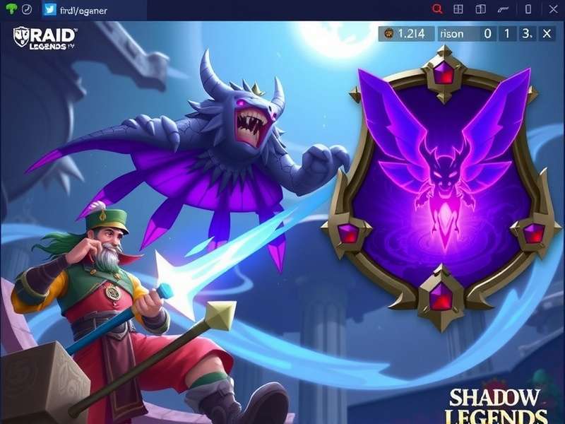 RAID Shadow Legends game logo and characters