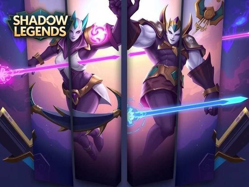 RAID Shadow Legends gameplay comparison on PC and Mobile screens