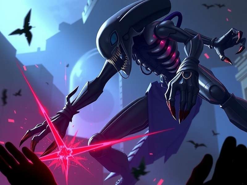 RAID Shadow Legends Xenomorph character art showing alien design