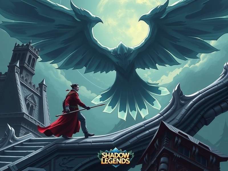 RAID Shadow Legends running on Linux desktop with performance metrics