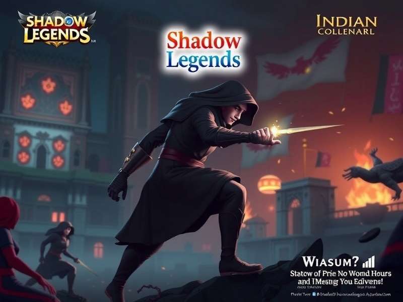 RAID Shadow Legends Epic Battle Scene featuring Indian Champions