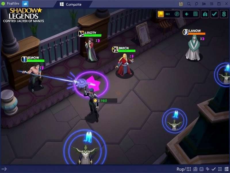 Raid Shadow Legends gameplay screenshot showing heroes in battle