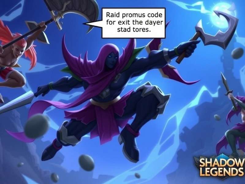 Raid Shadow Legends Promo Code Redemption Screen