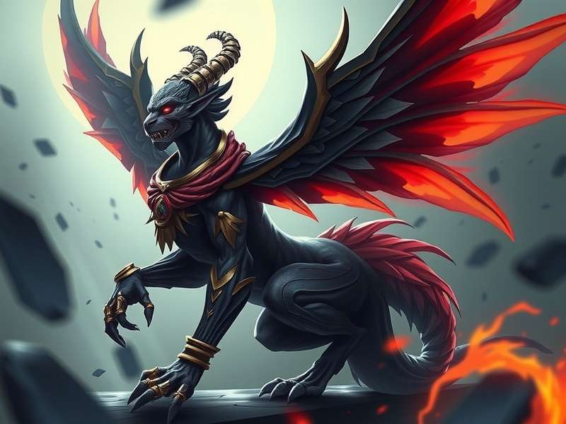 RAID Shadow Legends Chimera Champion Artwork - Fierce mythical beast
