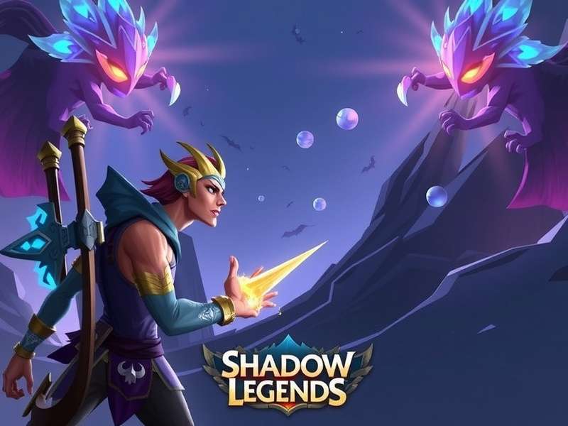 RAID Shadow Legends gameplay screenshot showing epic champions in battle