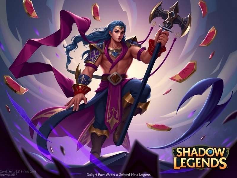 RAID Shadow Legends champion roles collage showing Attack, Defense, Support, and HP champions in action