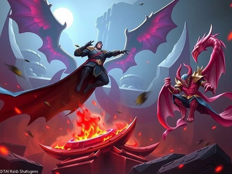 Ninja champion in RAID Shadow Legends battle scene