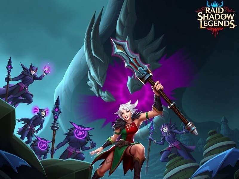 Raid Shadow Legends gameplay screenshot showing champions in action