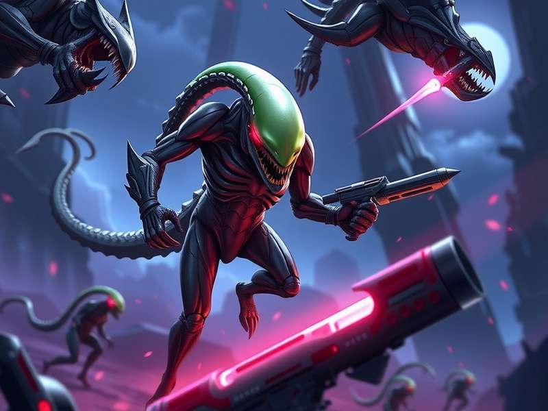 RAID Shadow Legends Xenomorph Action Event Banner showing the alien champion