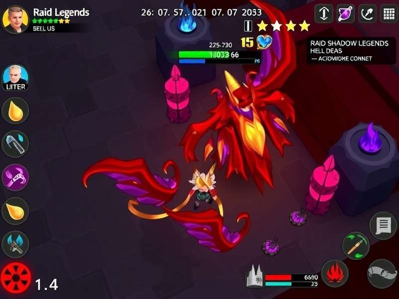 Hell Hades RAID Shadow Legends Data Analysis Dashboard showing champion performance metrics