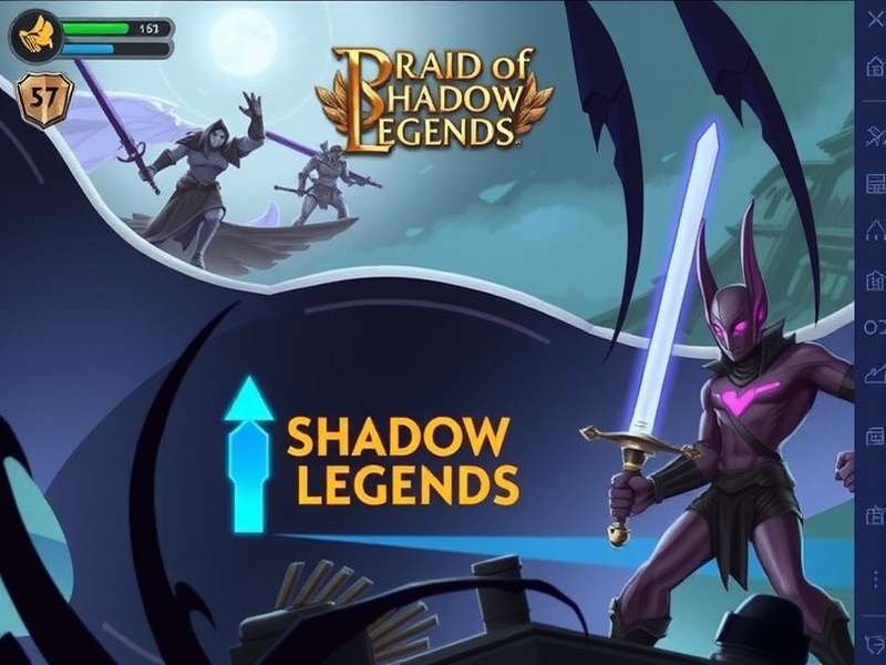 RAID Shadow Legends Epic Battle Scene featuring Champions from different factions