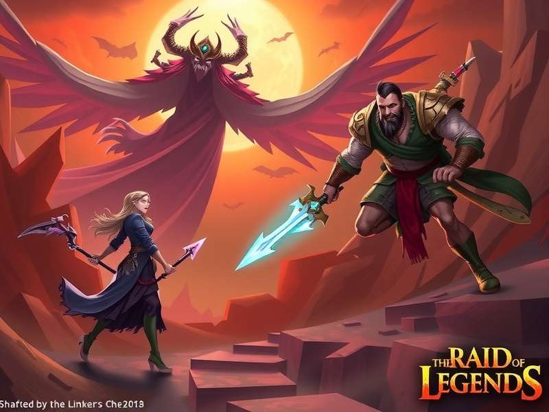 Alucare RAID Shadow Legends India banner with champions and golden theme