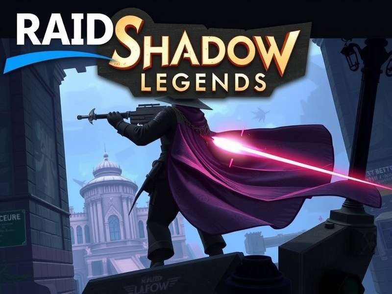 Raid Shadow Legends PC Version gameplay screenshot featuring champion battle on a desktop monitor