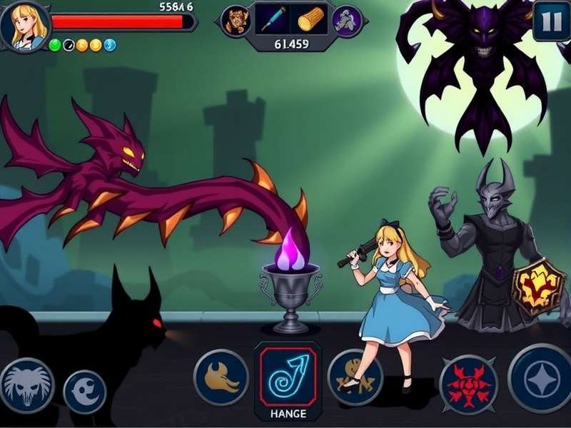 Alice Raid Shadow Legends Hell Hades – Heroic duo artwork with dark fantasy style